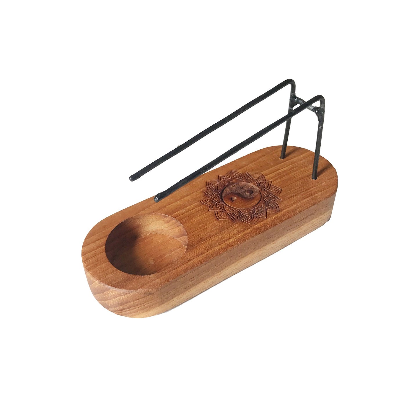 Palo Santo Wärmer aus Teakholz im Yin-Yang Design – Für Balance und Wohlbefinden
