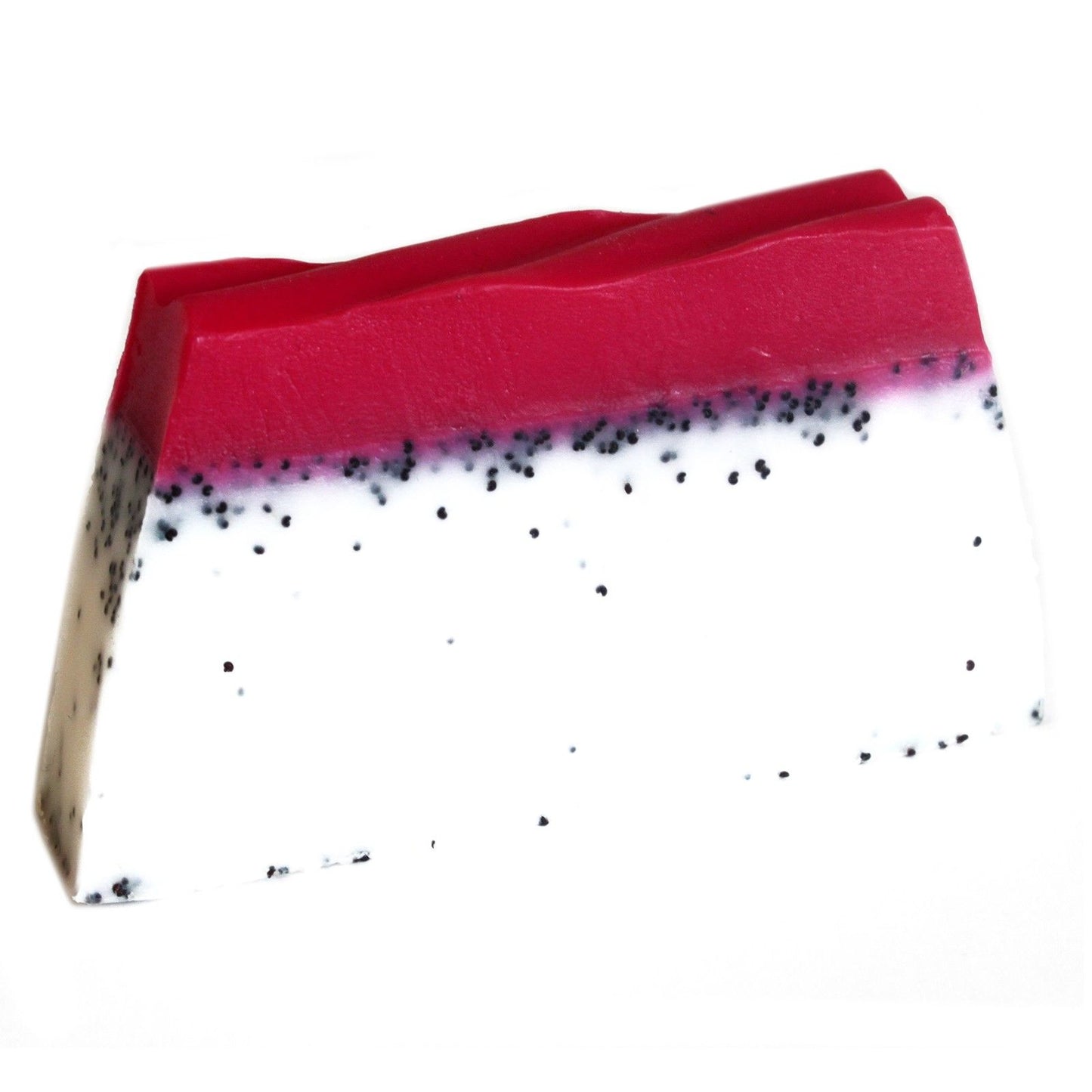 Handgemachte Seifenstange Drachenfrucht mit sanftem Mohnsamen-Peeling