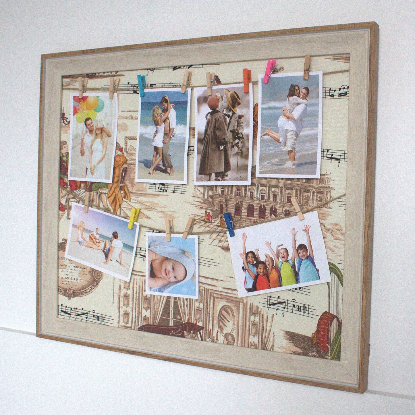 Großer DIY Klammerrahmen Paris – Persönliche Fotogalerie aus Holz