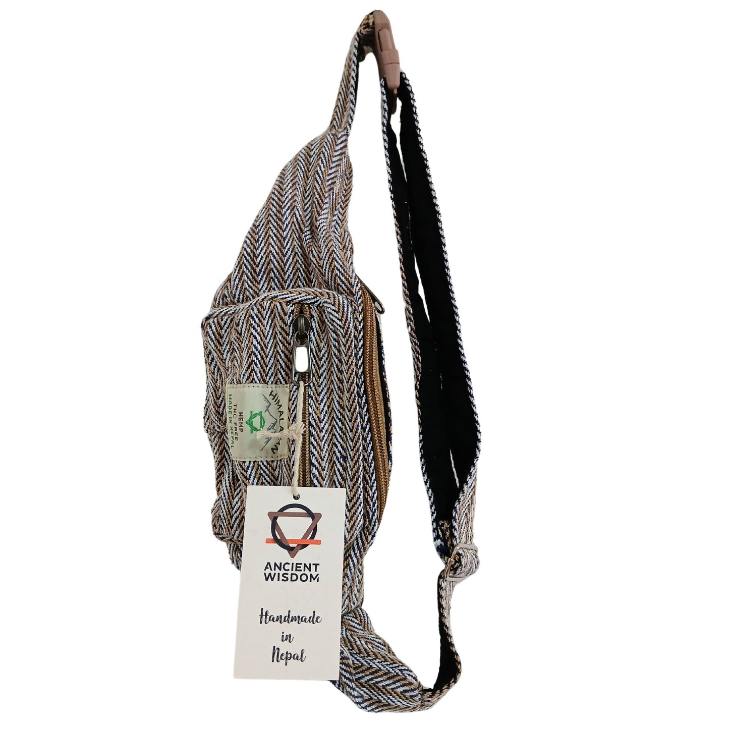 Gürteltasche 'Urban Blue' – Hanf-Baumwolle-Mix