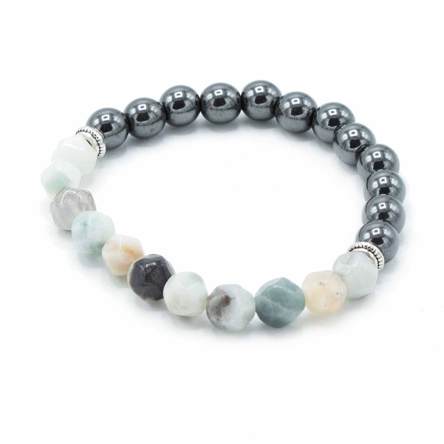 Facettiertes Bergjade-Armband mit Magnetverschluss – Eleganz & Tradition