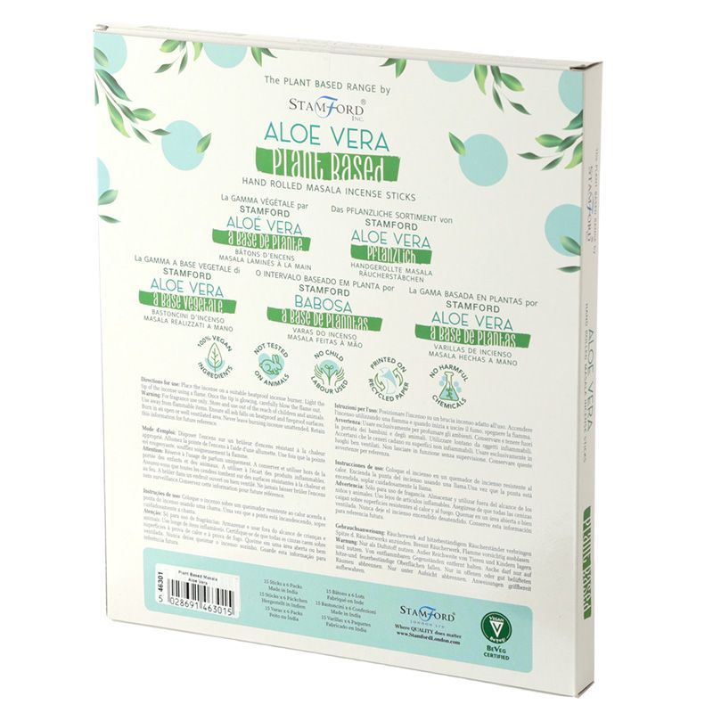 Masala Räucherstäbchen Aloe Vera – Handgerollt für natürliche Entspannung