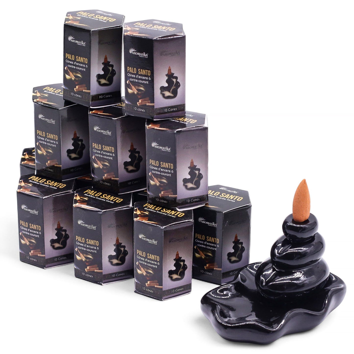 Masala Rückfluss-Räucherkegel Palo Santo - 10 Stück