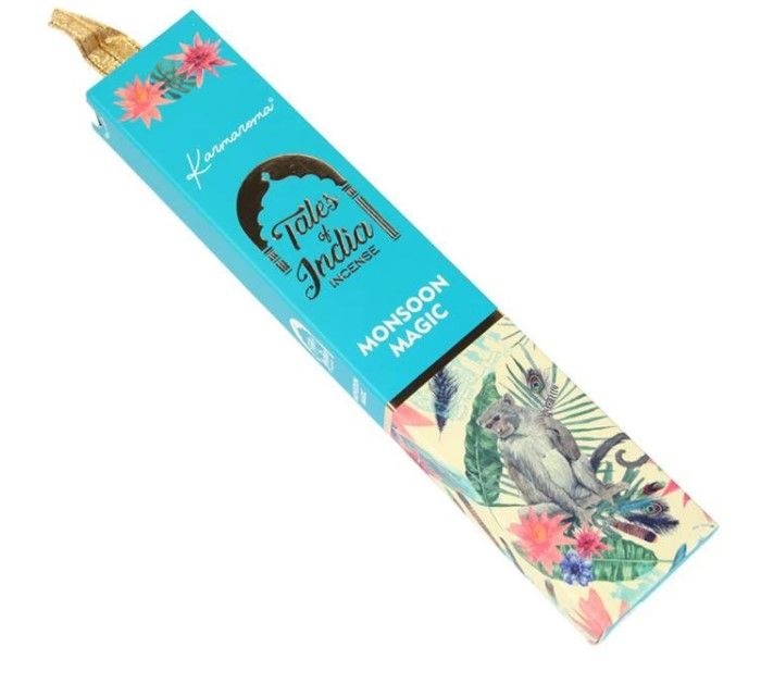 Monsoon Magic Räucherstäbchen von Tales of India - 12 Beutel handgerollt