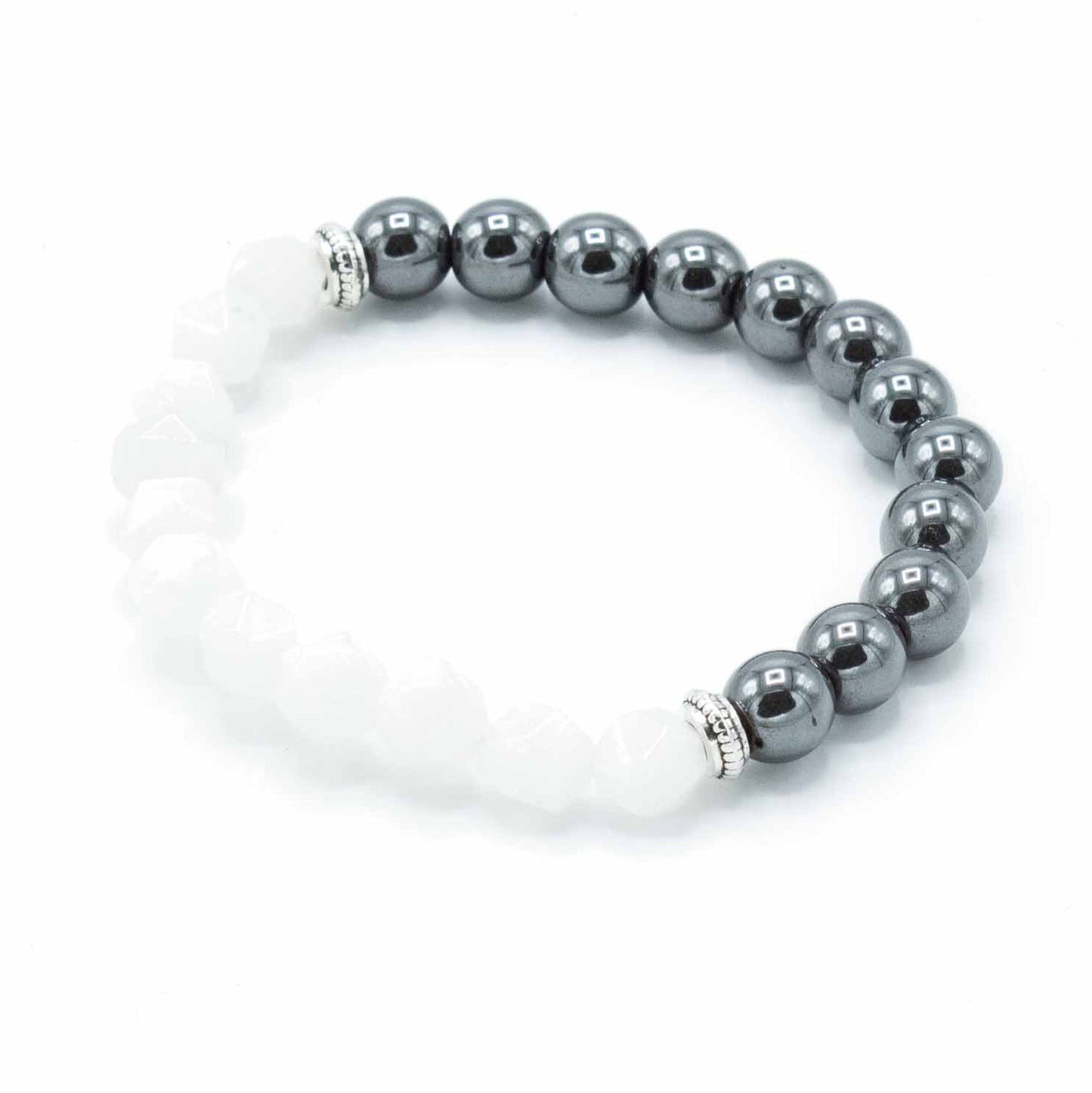 Facettiertes Bergkristall-Armband mit Magnetverschluss – Klarheit & Eleganz