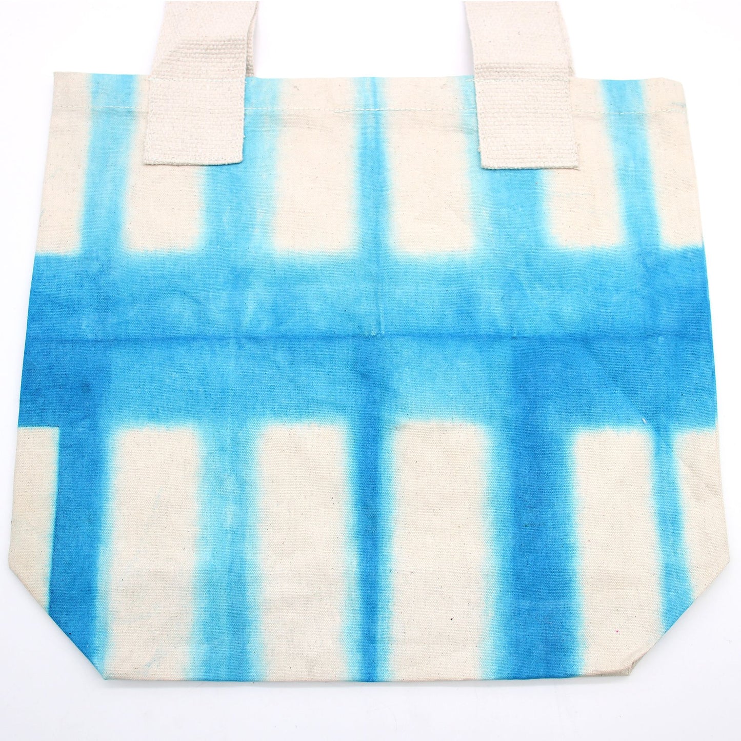 Batik Baumwolltasche Sky Blue Blocks – Einzigartiges Unikat