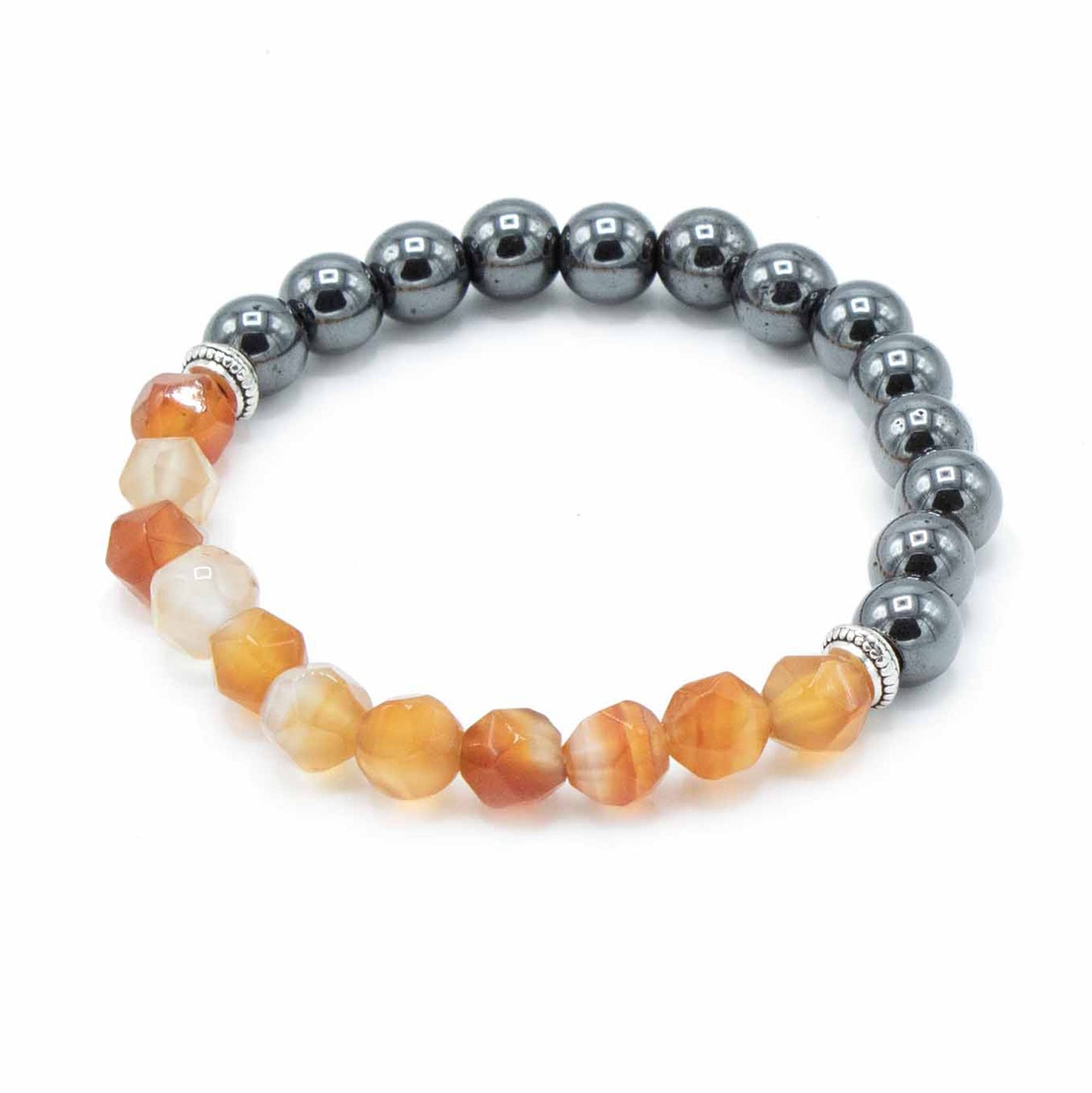 Facettiertes Karneol-Armband mit Magnetverschluss – Funkelnder Begleiter