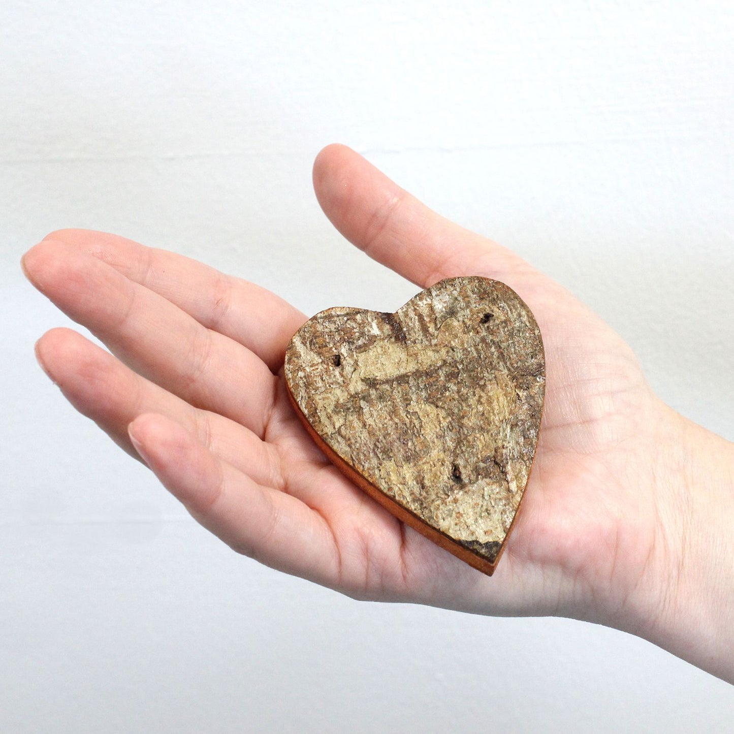 LOVE Buchstaben-Set aus Albasia-Holz mit rustikaler Rinde und Farbakzenten