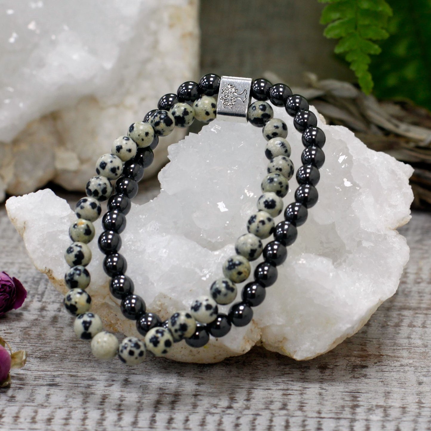 Magnetarmband aus Dalmatiner-Jaspis – Natürliche Balance für Ihr Handgelenk