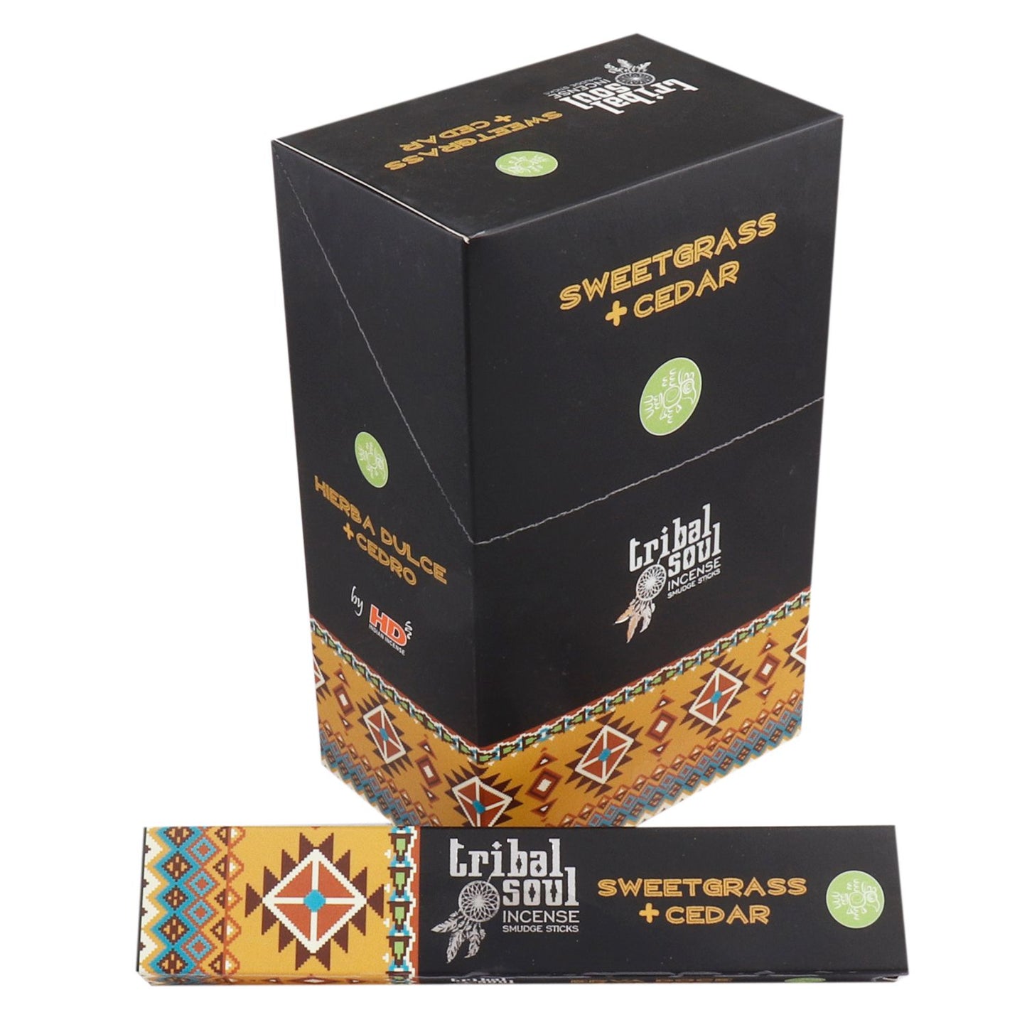 Tribal Soul Räucherstäbchen Set – Handgerollte Düfte aus Süßgras & Zedernholz (12 x 15g)