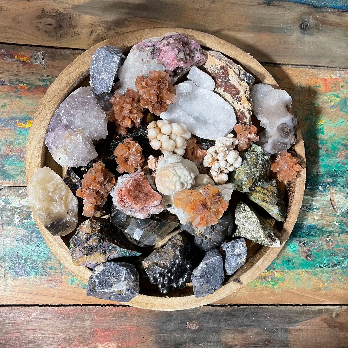 Chalcopyrit-Kristalle Kollektion – 80 handverlesene Steine für Energie & Meditation