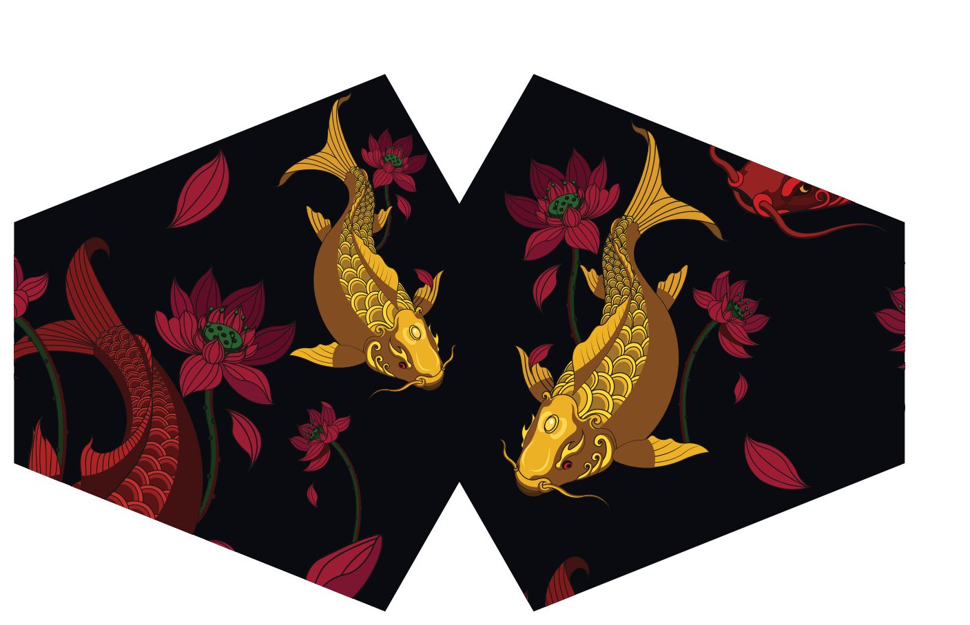 Wiederverwendbare Gesichtsmaske 'Goldfisch' für Erwachsene – Stilvoller Alltagsbegleiter