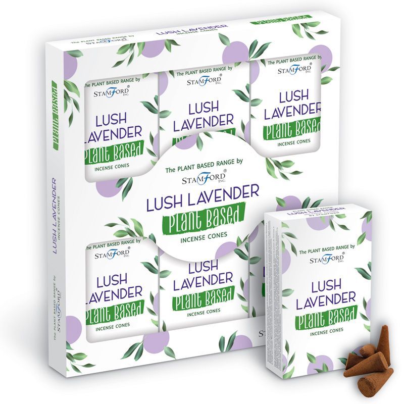 Räucherkegel Lush Lavender - 12 Stück, 30 Min. Brenndauer