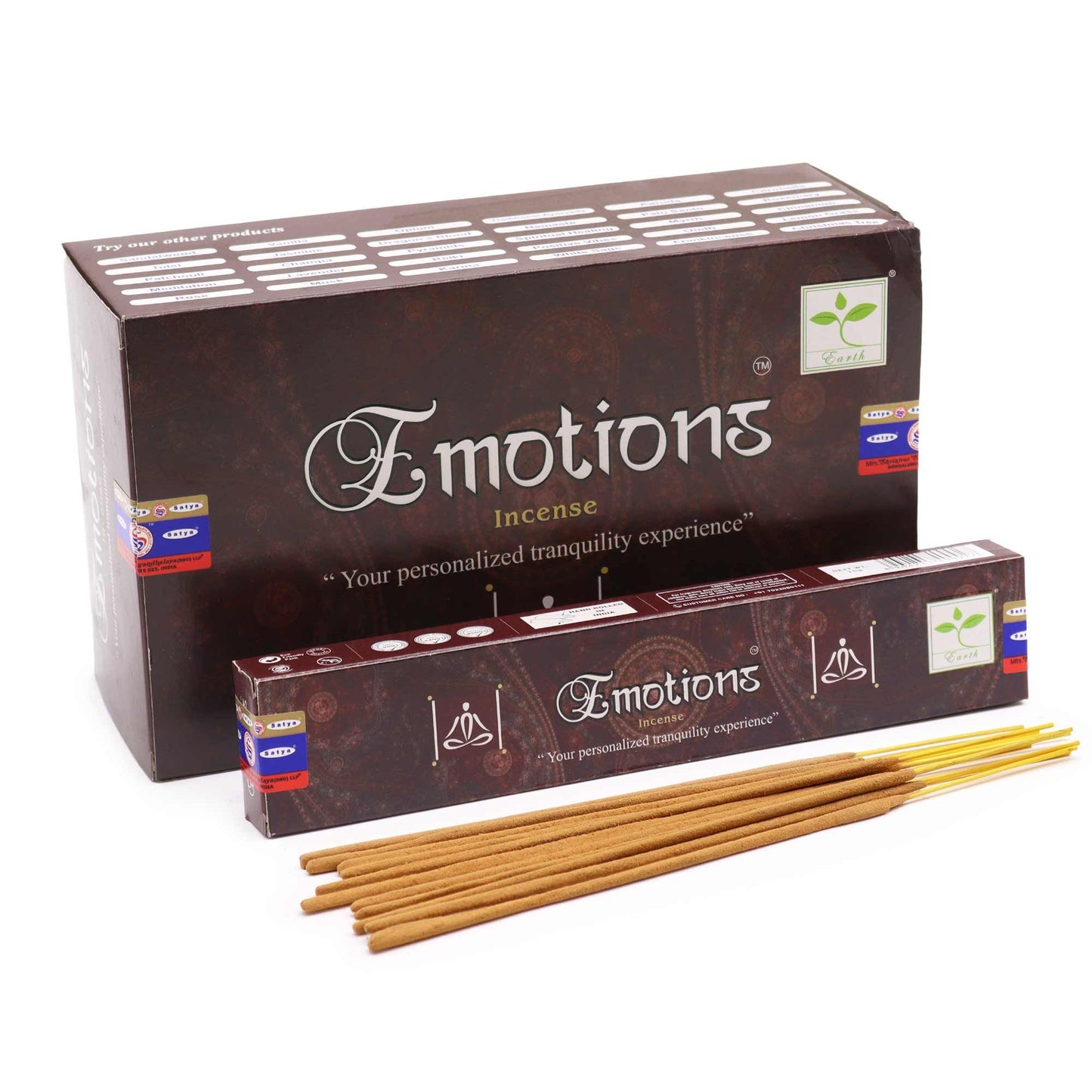 SATYA Räucherstäbchen Emotion - 15 Stück für harmonische Stimmung