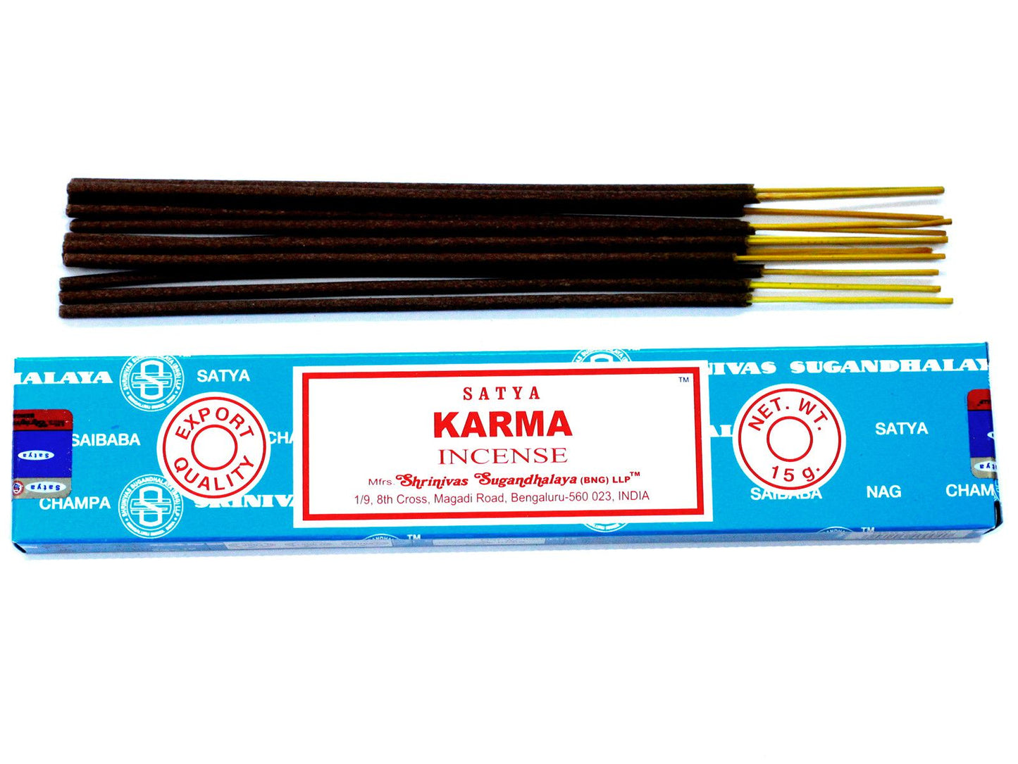 Satya Karma Räucherstäbchen - 15 Stück für positive Energie