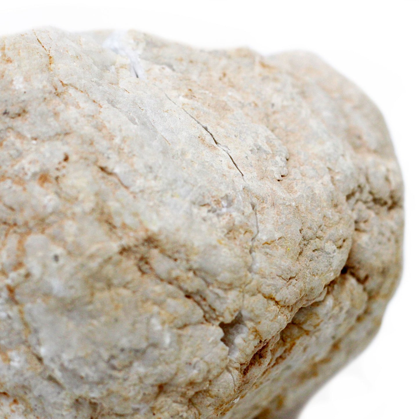 Natürliche Kalzit-Quarz-Geode aus Marokko | 15-18 cm | Kristallhöhle zum Öffnen