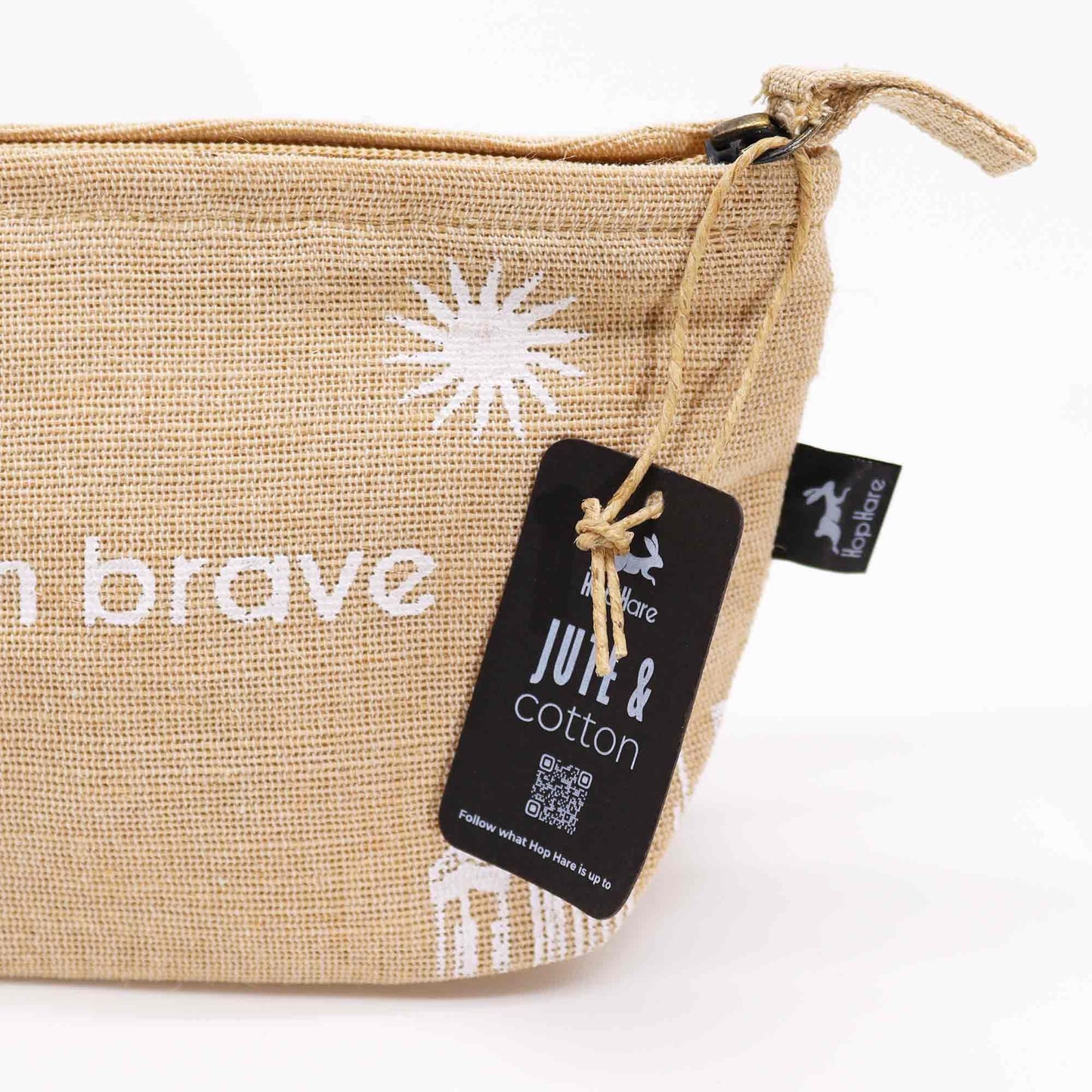 Mutmacher-Beutel 'I Am Brave' aus Bio-Jute – Dein Begleiter für mutige Schritte
