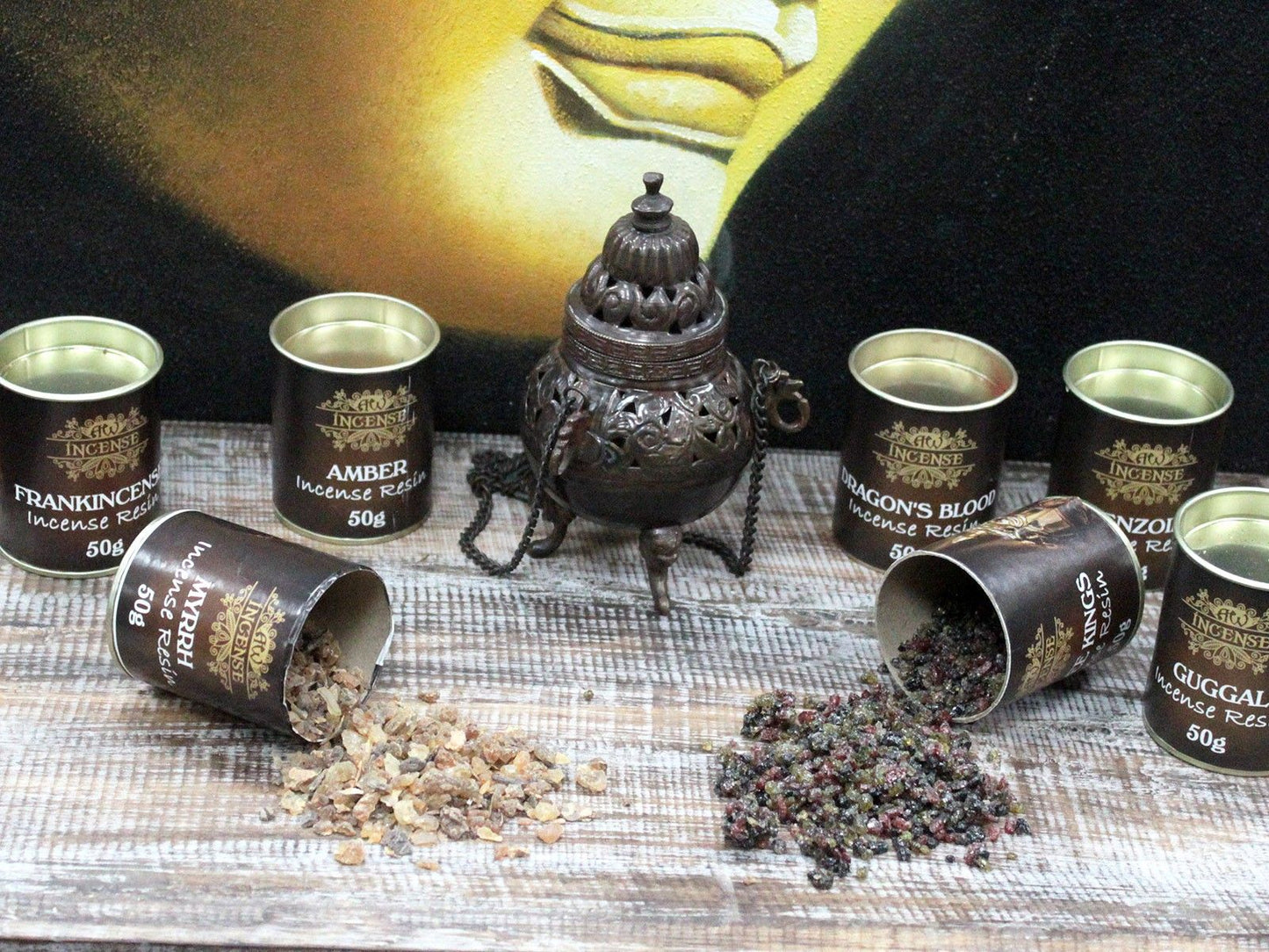 Königsdreiklang Räucherharz – 50g im Metalldöschen für mystische Atmosphäre