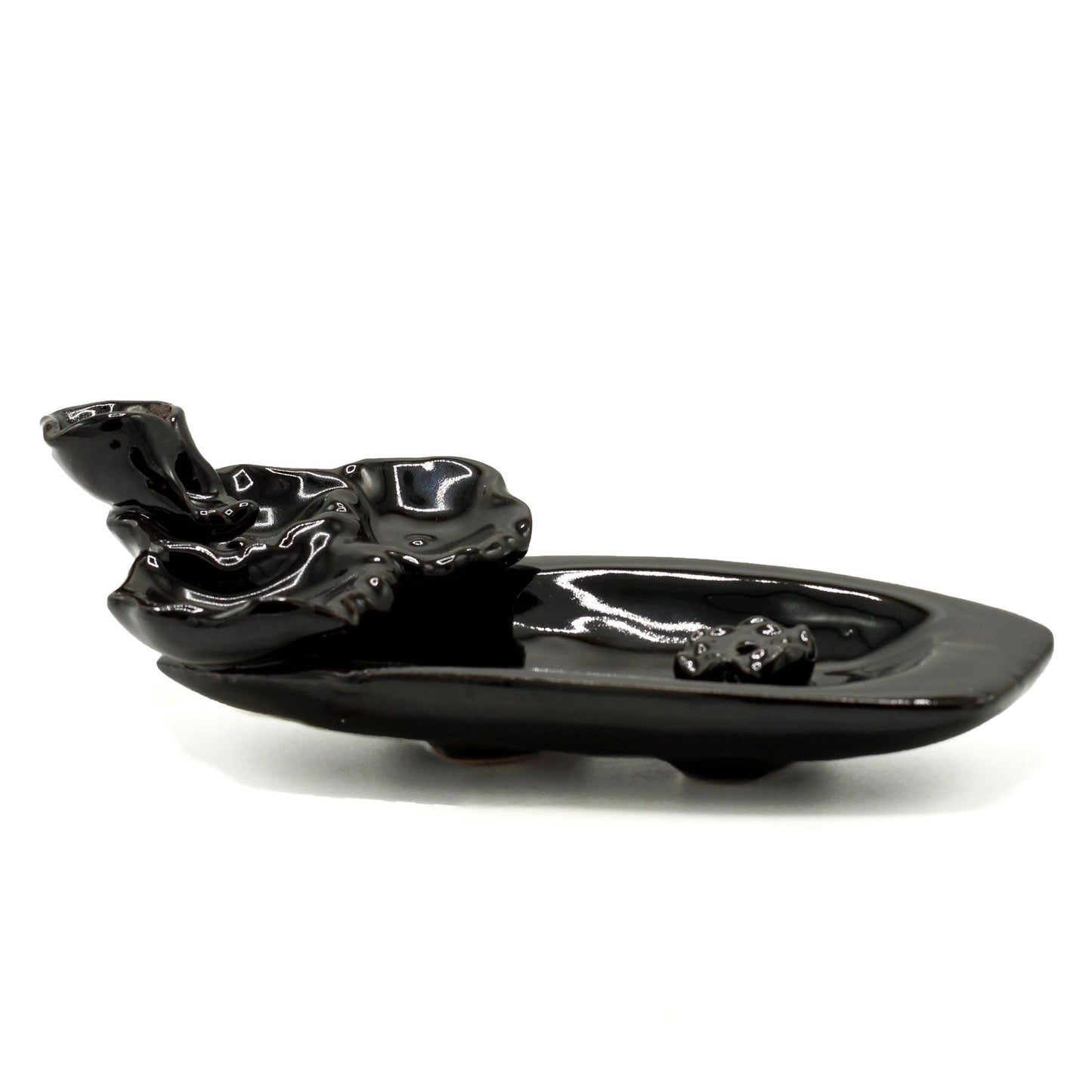 Keramik-Räucherbrunnen Lotus-Teich mit Stäbchenhalter