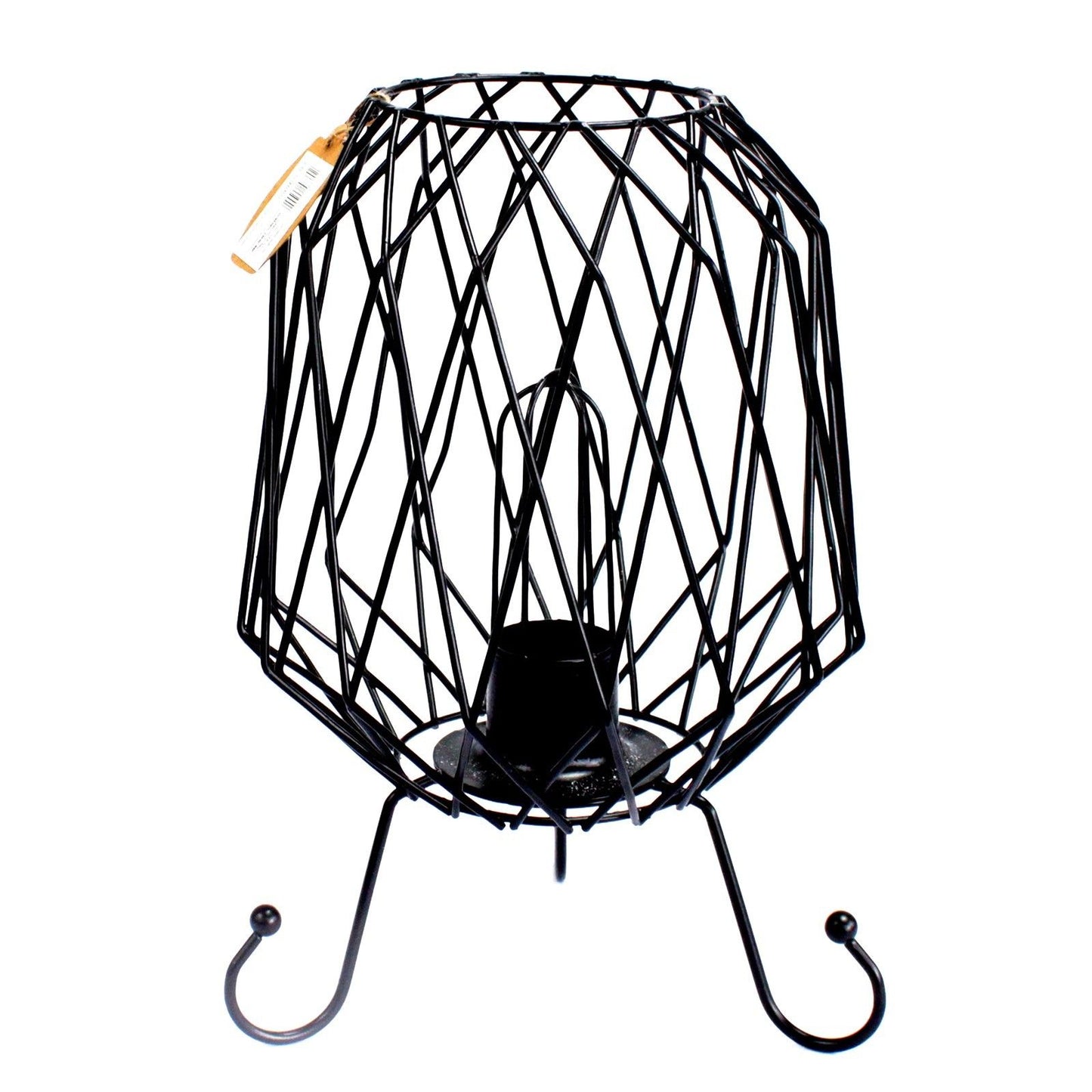 Salzkristall Lampe mit Industrie-Gitter – Vintage Design
