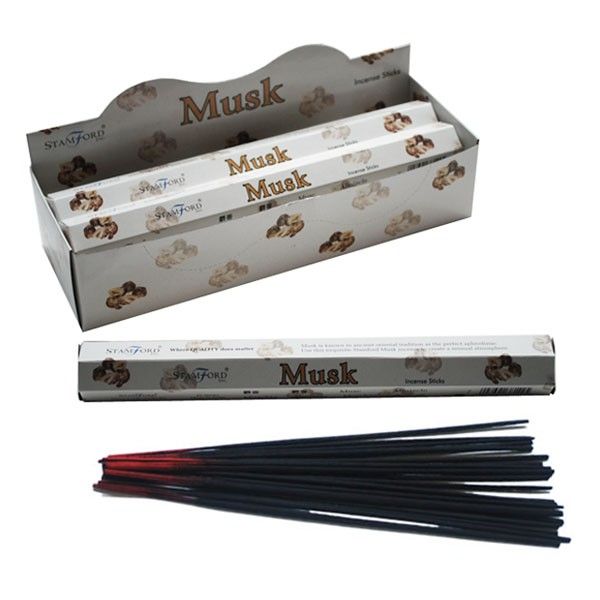 Mystischer Moschus Räucherstäbchen – 120 Stück handgerollte Premium-Duftstäbchen