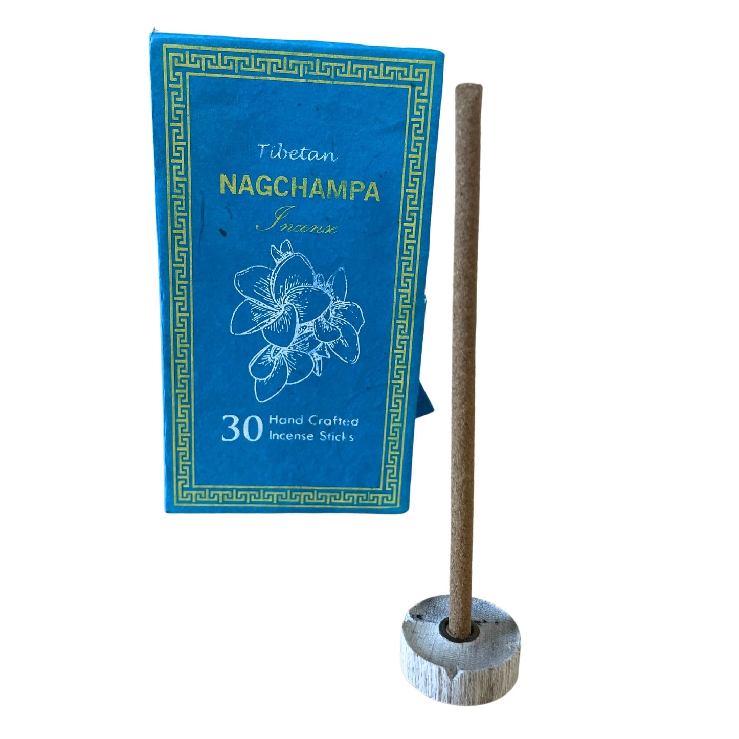 Nag Champa Räucherstäbchen Geschenkset – 30 Stück mit Halter aus Nepal