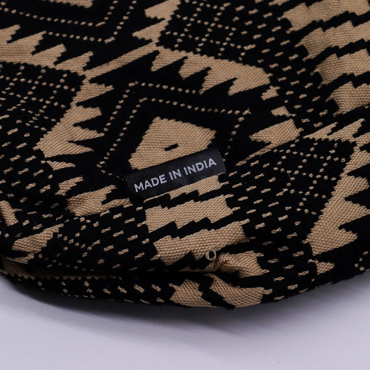 Natural Jacquard Tasche 'Wander Muse' – Erdiger Begleiter für den Alltag