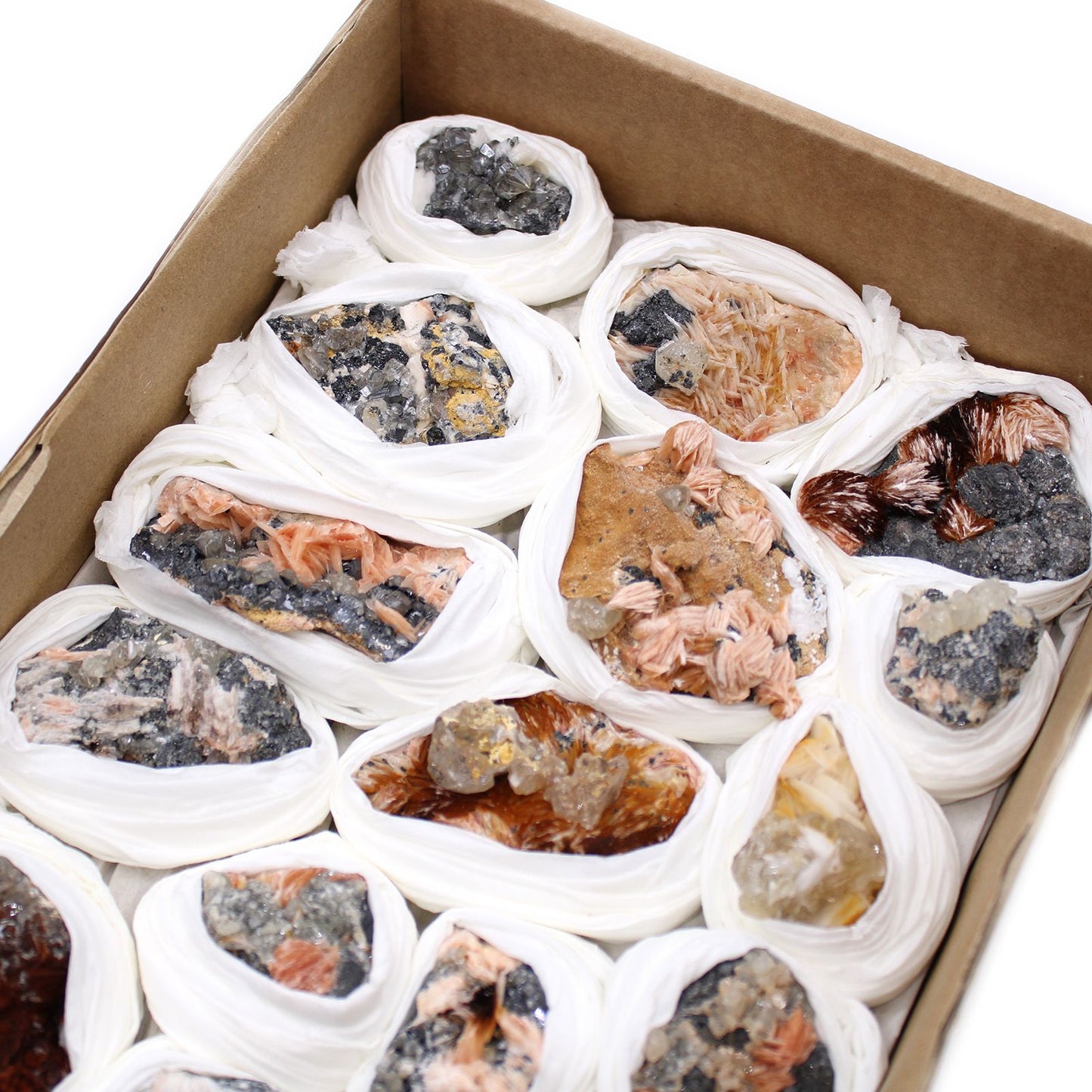 Mineraliensammlung Barit & Serizit – 60 handverlesene Unikate