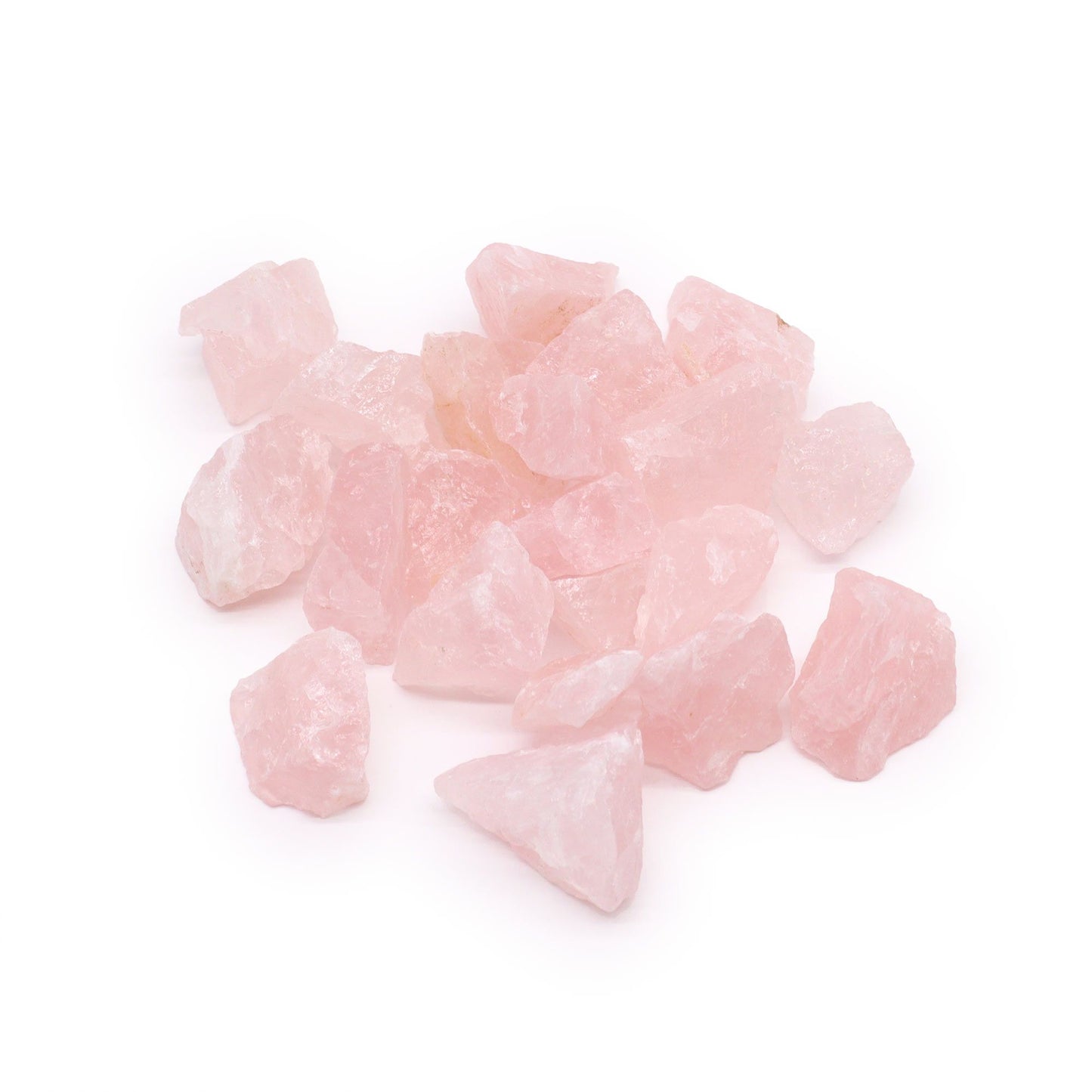 Rosenquarz Rohkristalle im Set - Naturbelassene Steine für Herzöffnung & Harmonie