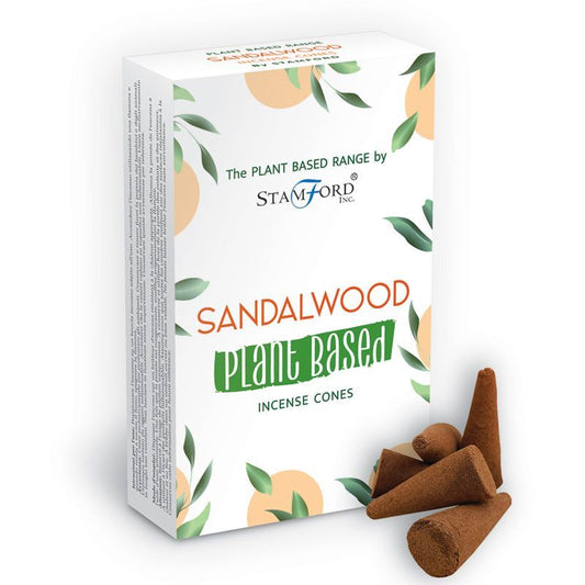 Sandelholz Räucherkegel - 12 Stück mit 40 Minuten Duftdauer