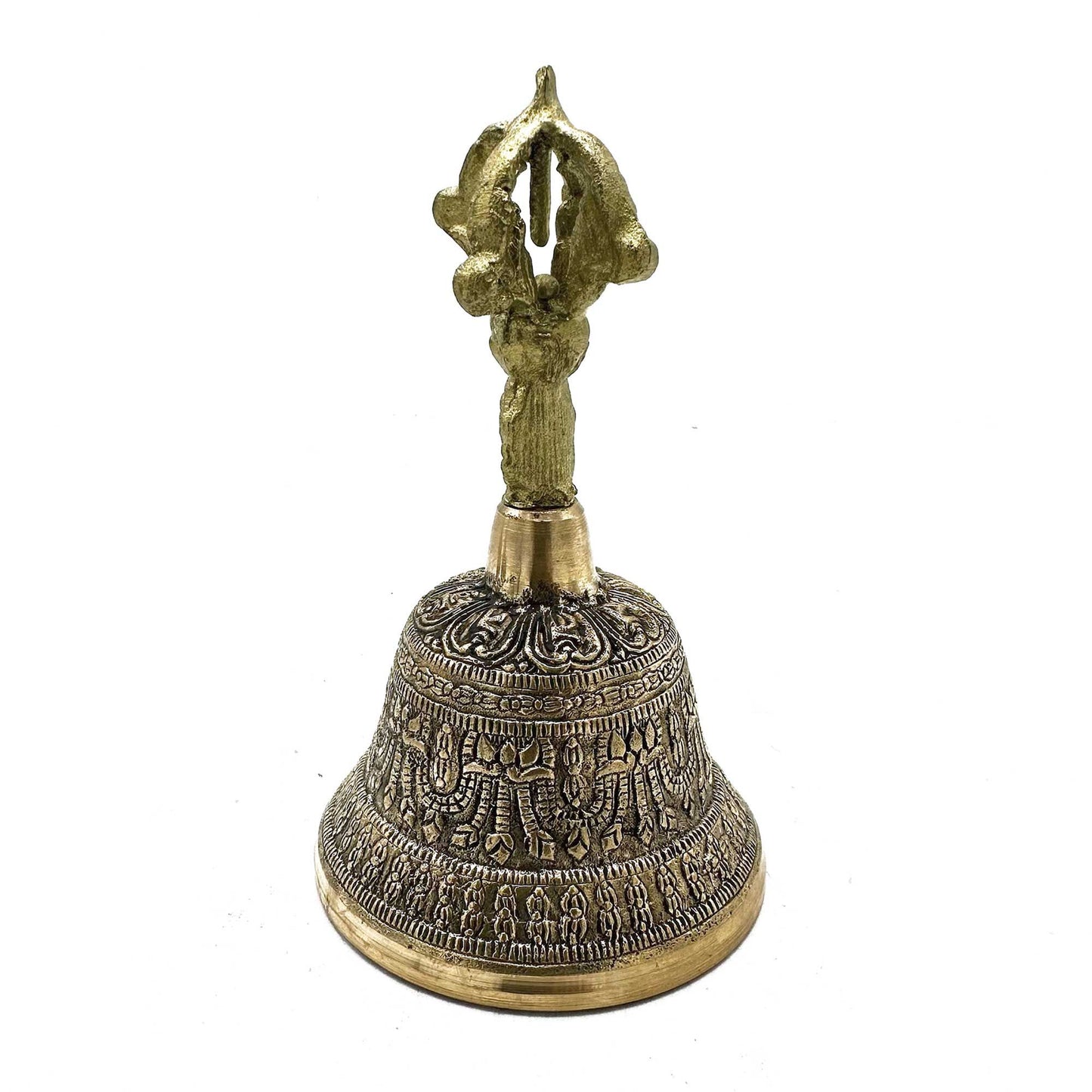 Tibetische Tingsha Glocke aus Messing – 8x15 cm für Meditation & Klangritual