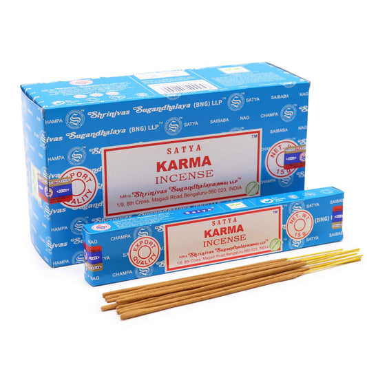 Satya Karma Räucherstäbchen - 15 Stück für positive Energie