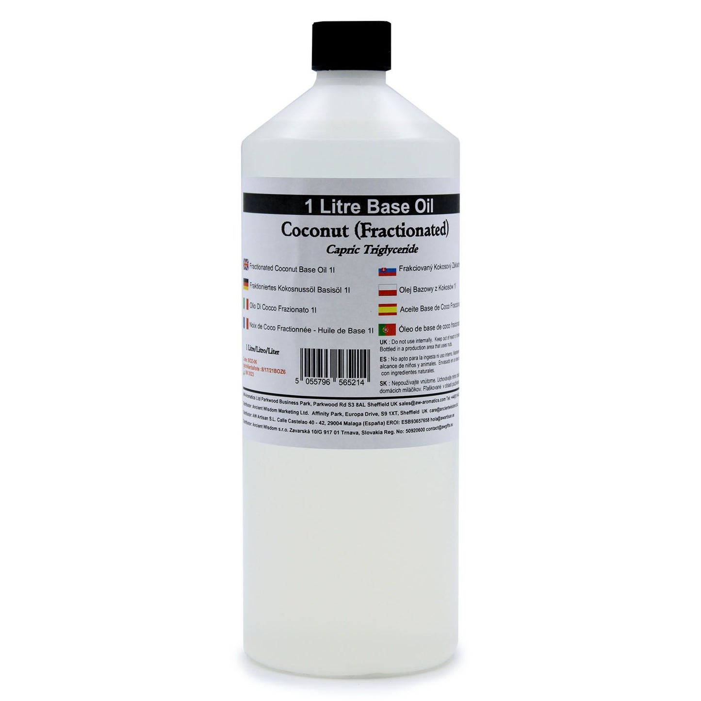 Coconut Flow – Flüssiges Basisöl aus fraktioniertem Kokosnussöl (1 Liter)