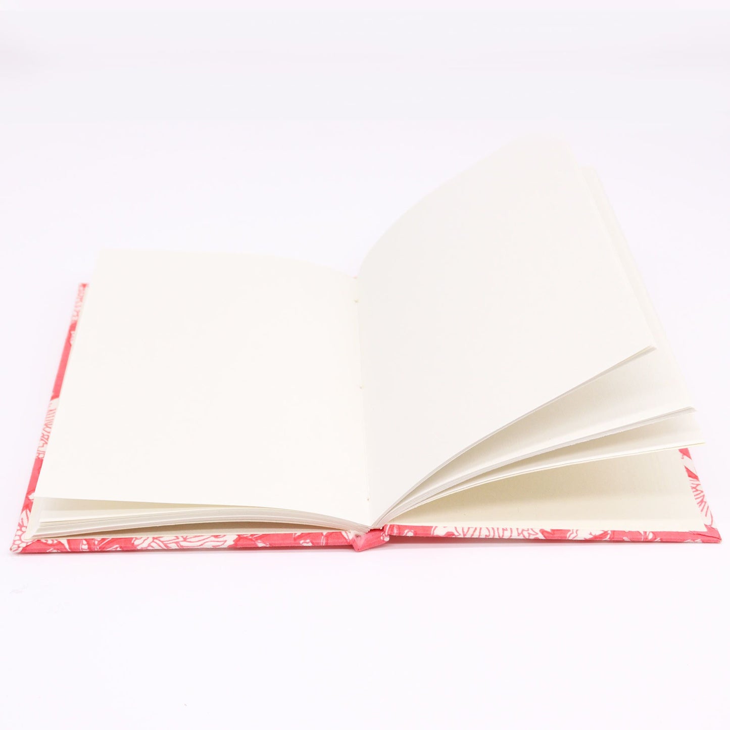 Notizbuch mit rosa Blütendruck | 96 Seiten | Baumwolle | 20x15 cm