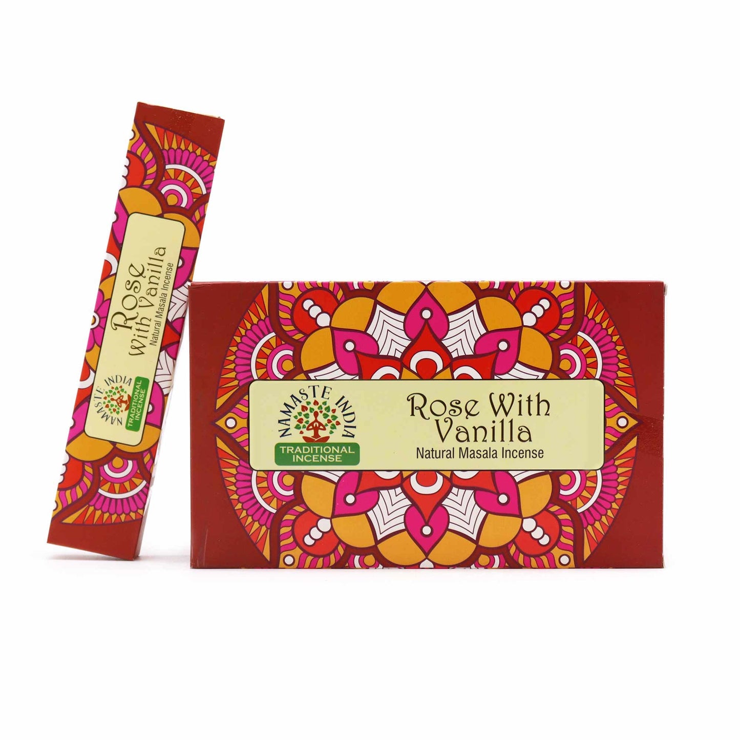 Mandala Masala Räucherstäbchen Rose & Vanille - 12er Pack