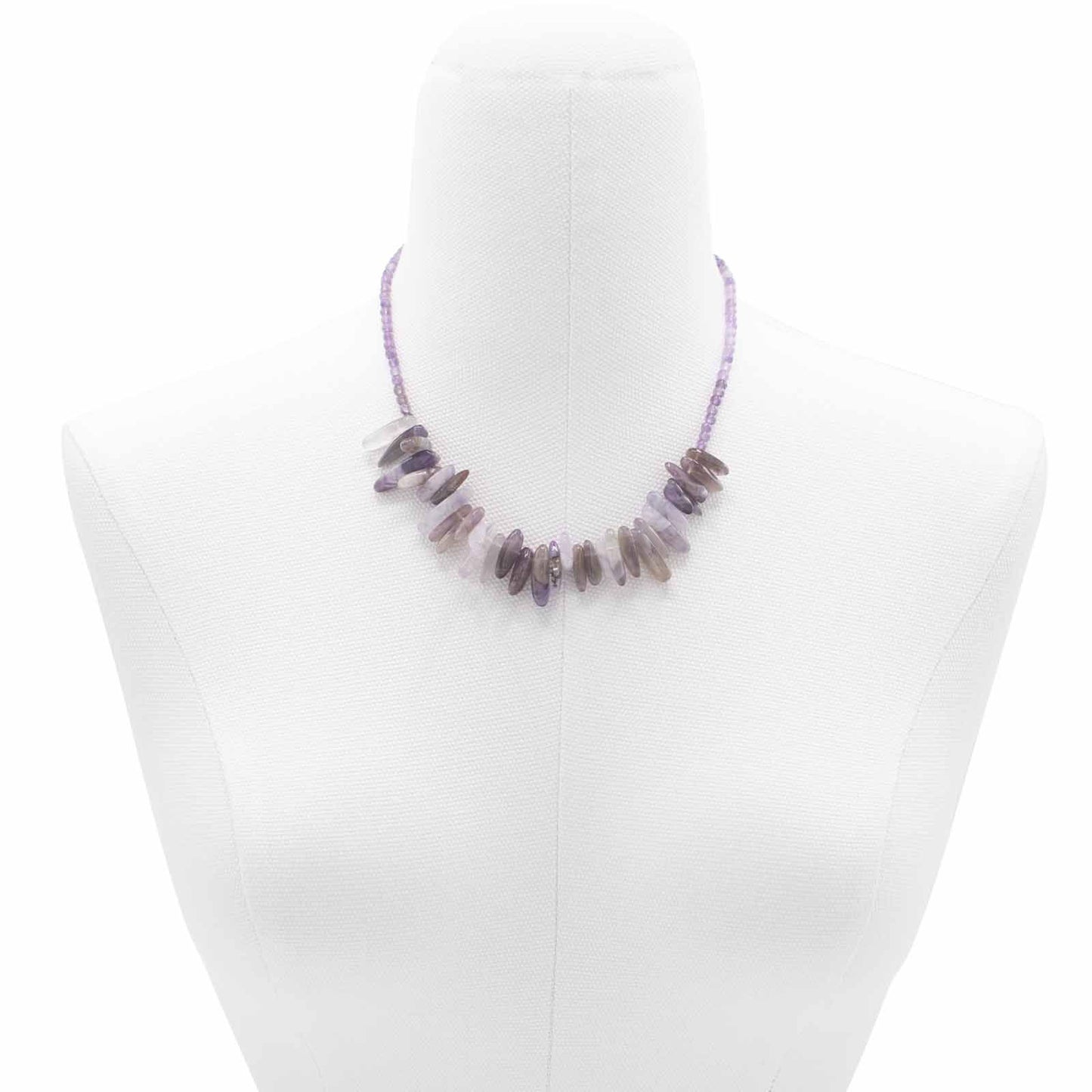 Amethyst Langstein Halskette – Spiritueller Schmuck in Violett
