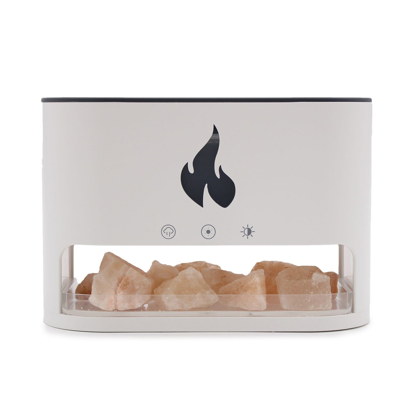 Himalaya-Salzlicht Diffuser mit Flammeneffekt – 250ml Aromavernebler