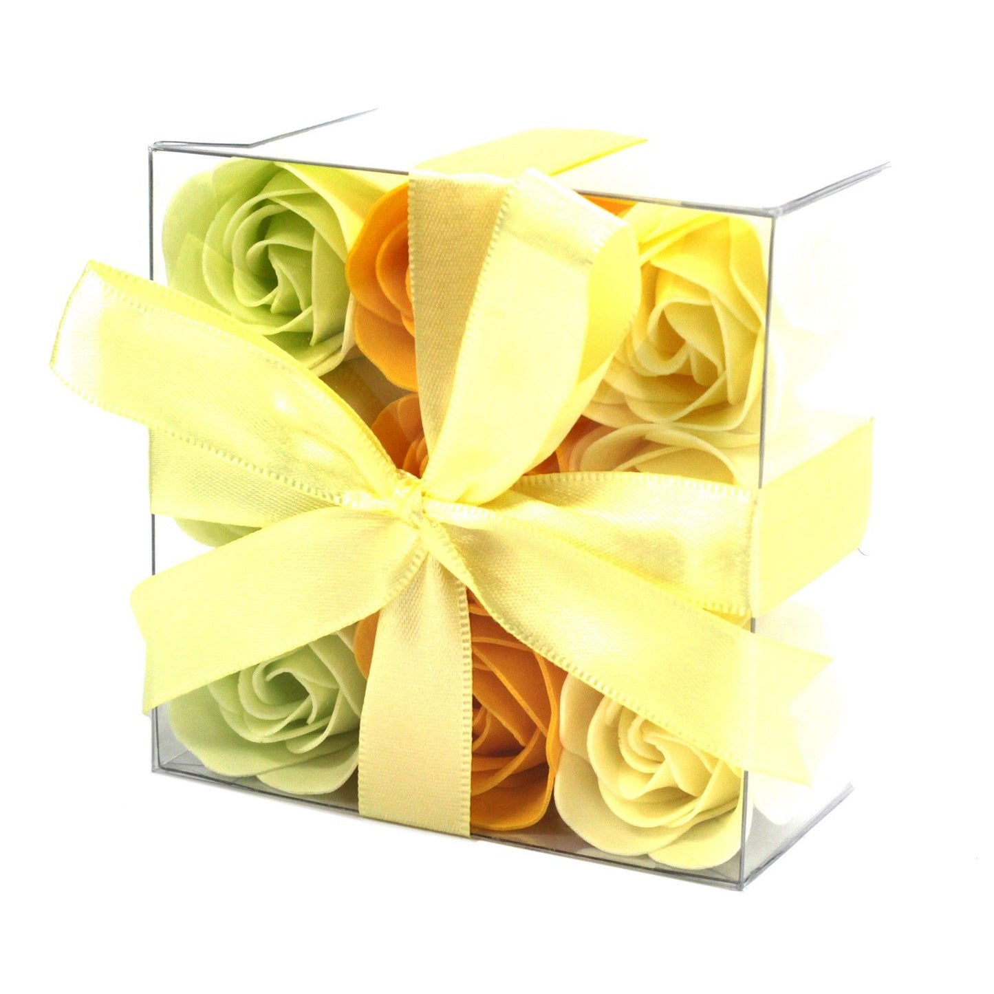 Luxus Seifenrosen Bouquet 'Frühlingszauber' – 9 handgefertigte Blüten im Geschenkset
