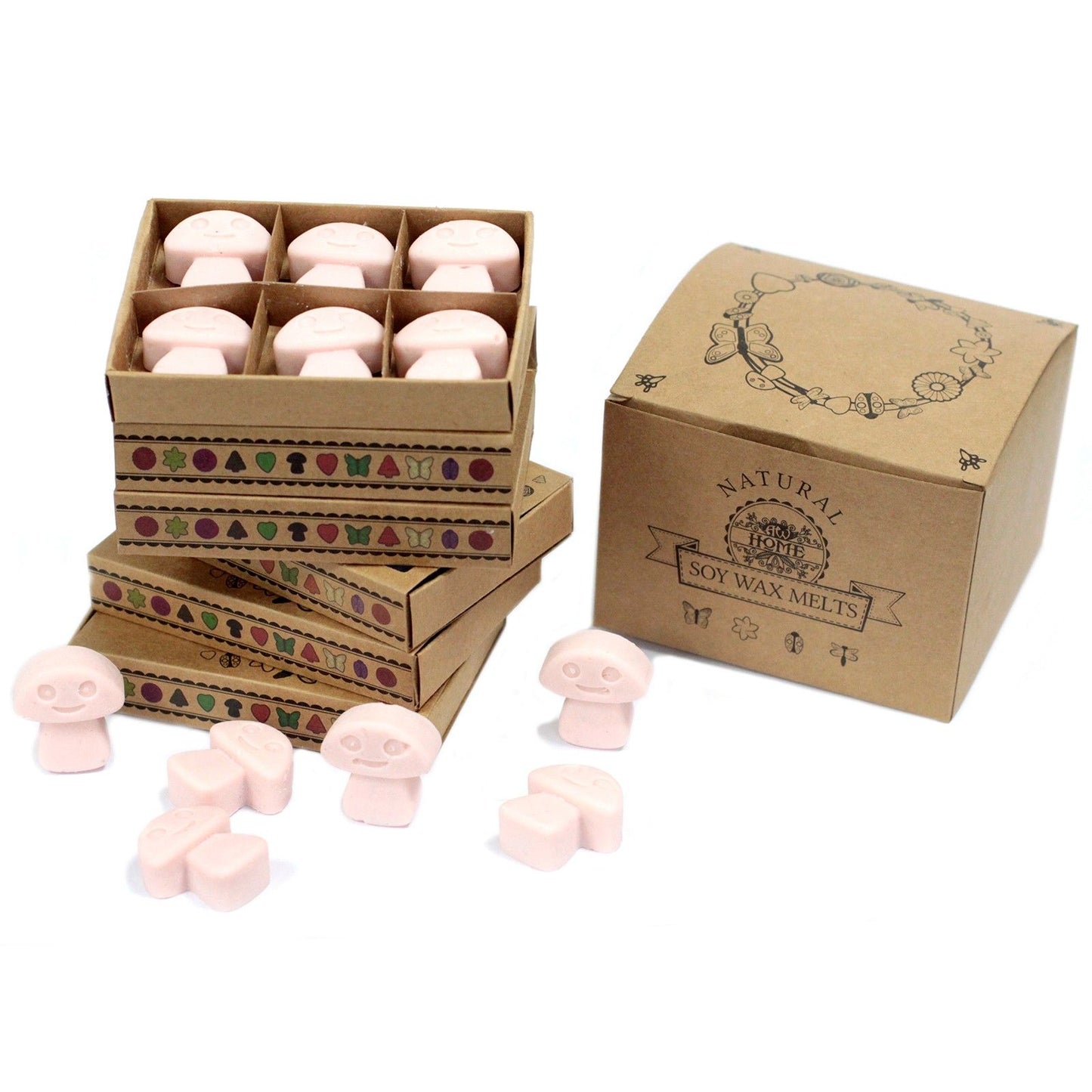 Geschenkset Duftwachs Dunkles Sandelwood – 6 Stück im Präsentkarton