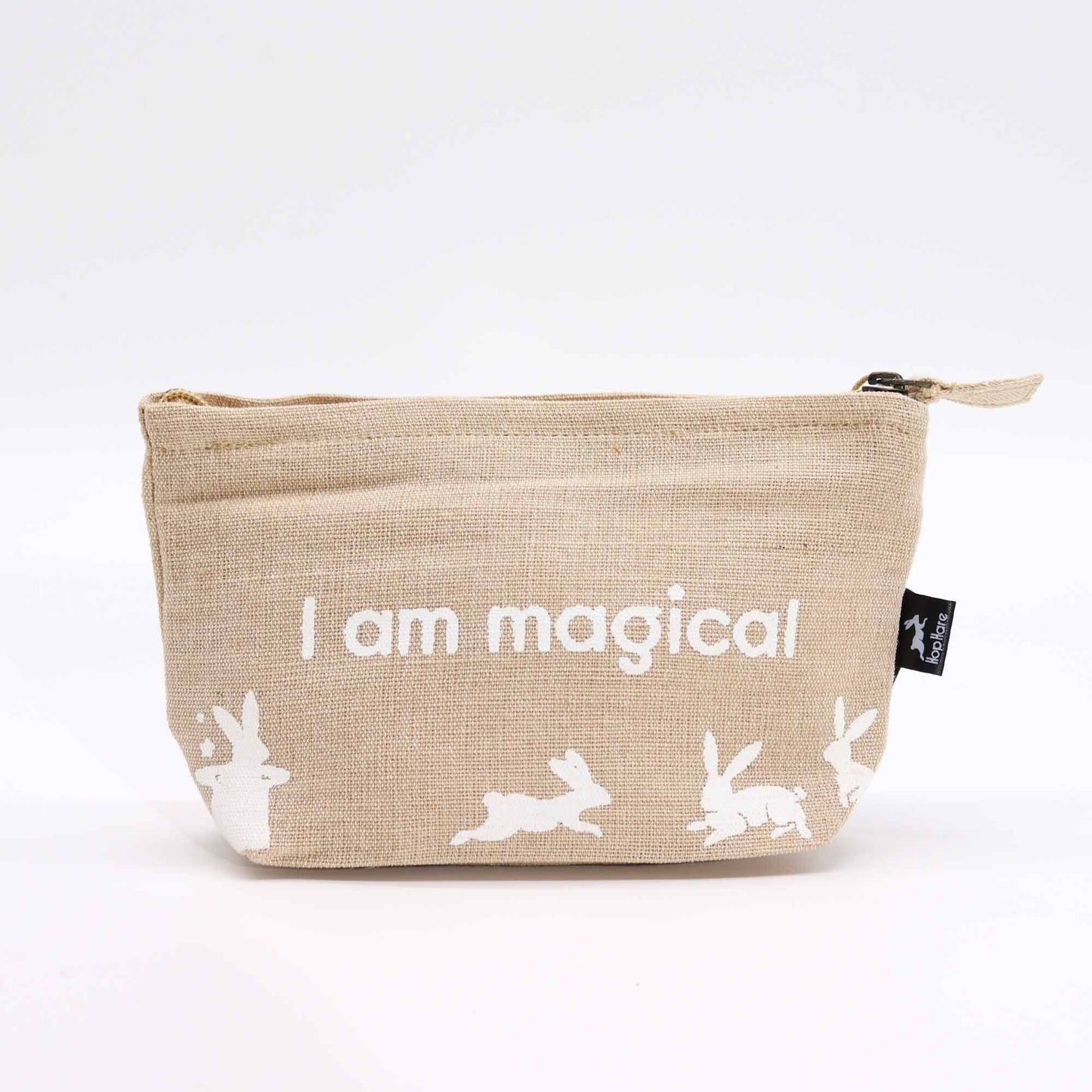 Hop Hare Pouch - Ich bin magisch, stark & mutig | Jutebeutel mit Affirmationen