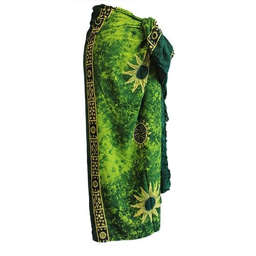Sarong-Set mit keltischen Sonnenmotiven – 4 Stück in leuchtenden Farben