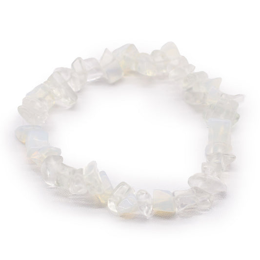 Opalit Splitterstein Armband - Dehnbar & elegant