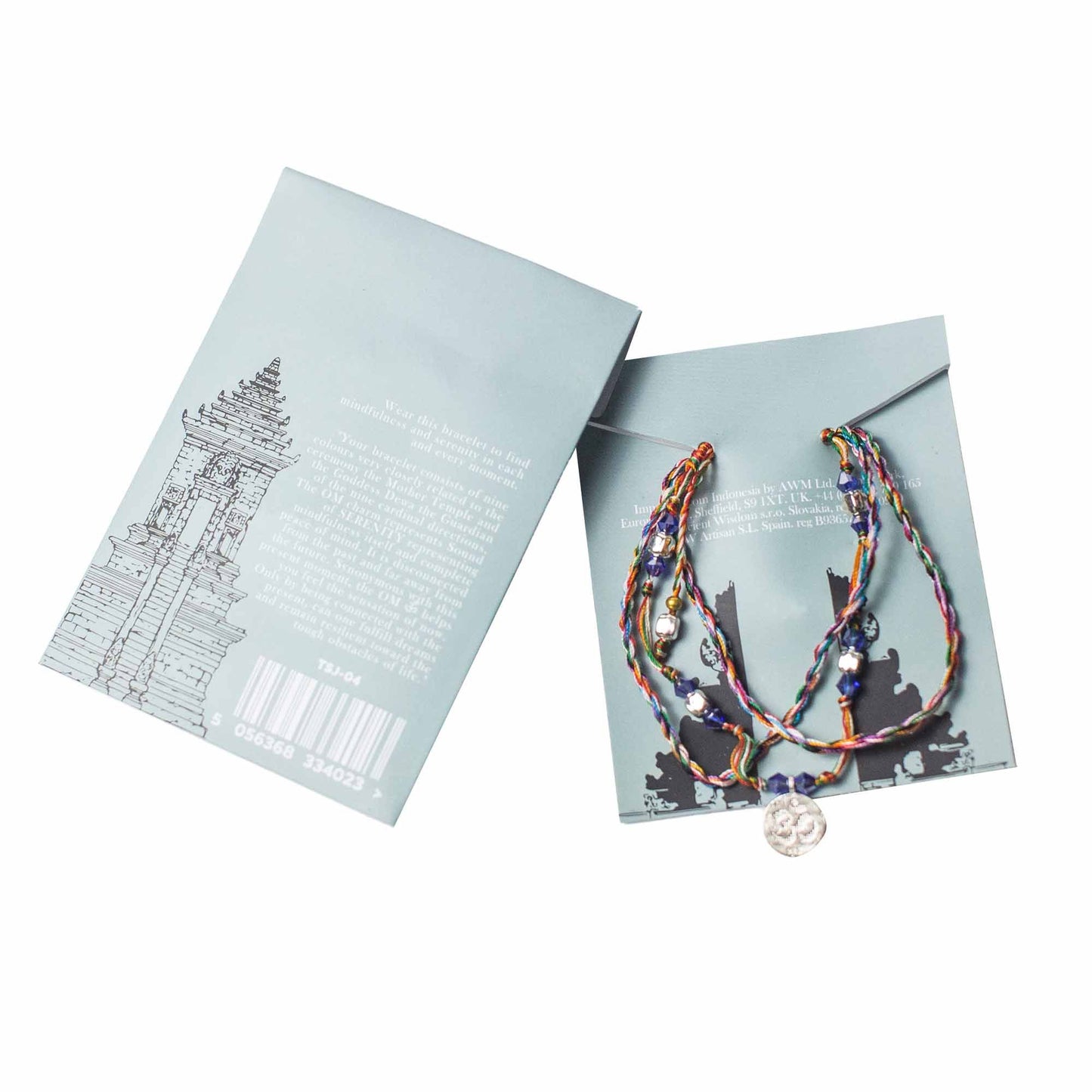 Tempelarmband 'Om in Serenity' – Spiritueller Begleiter mit 9 Farben