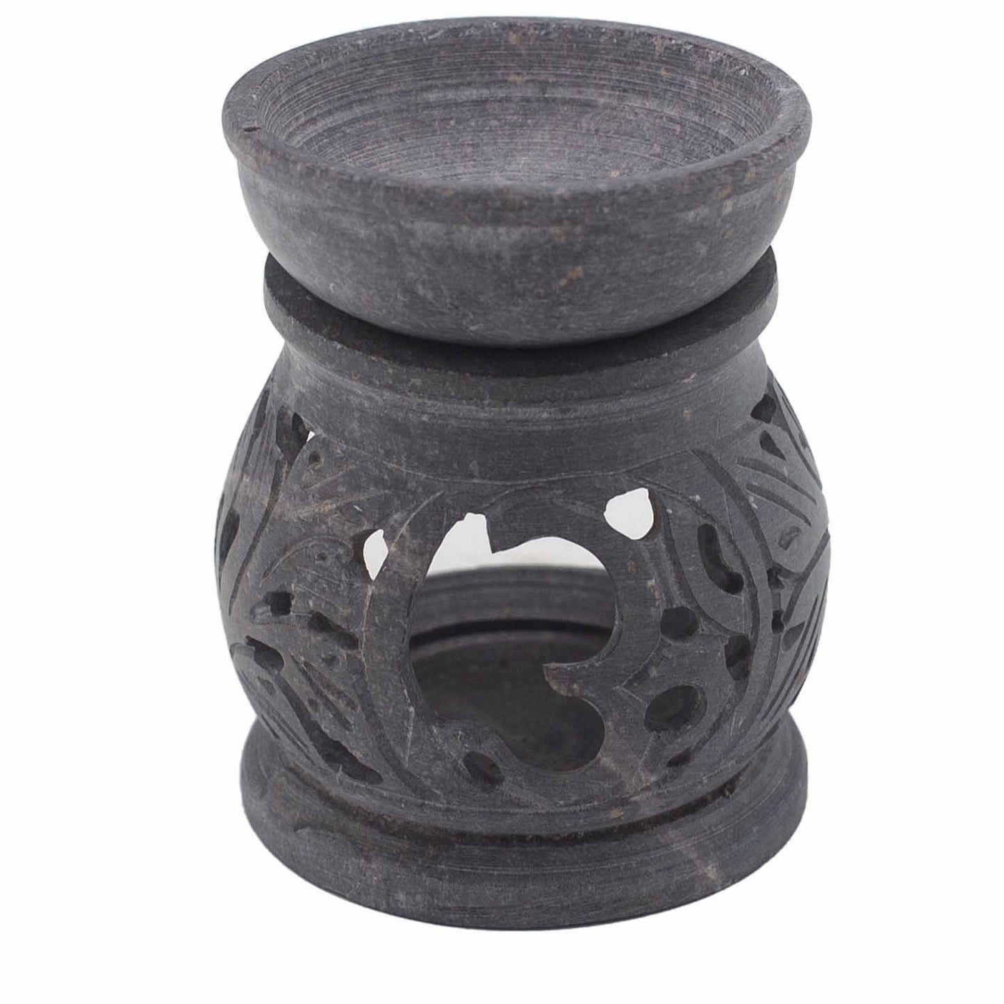 Serenity Om Duftbrenner aus Speckstein – 8 cm