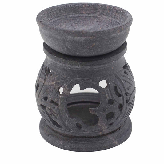 Serenity Om Duftbrenner aus Speckstein – 8 cm