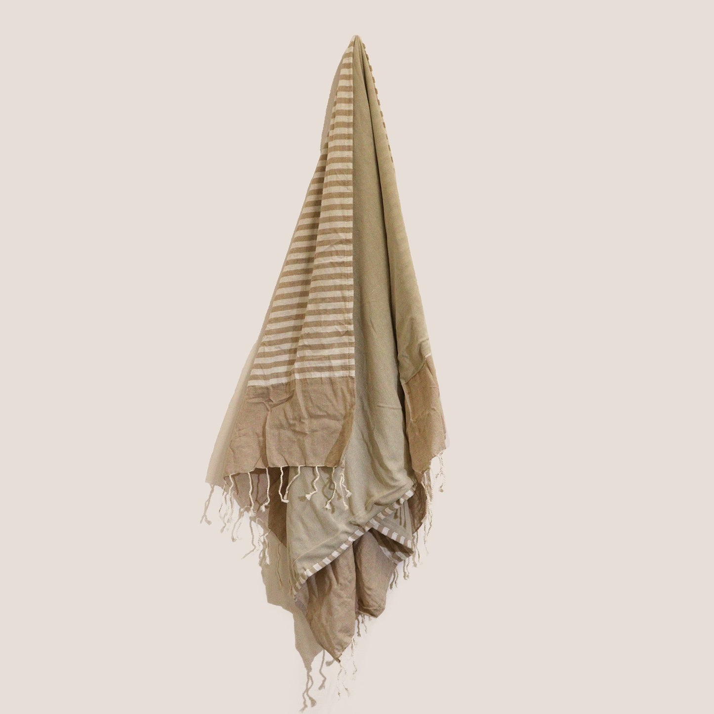 Sandmeer – Handgefertigtes Baumwoll-Pareo aus Indien, 100x180 cm
