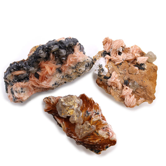 Mineraliensammlung Barit & Serizit – 60 handverlesene Unikate