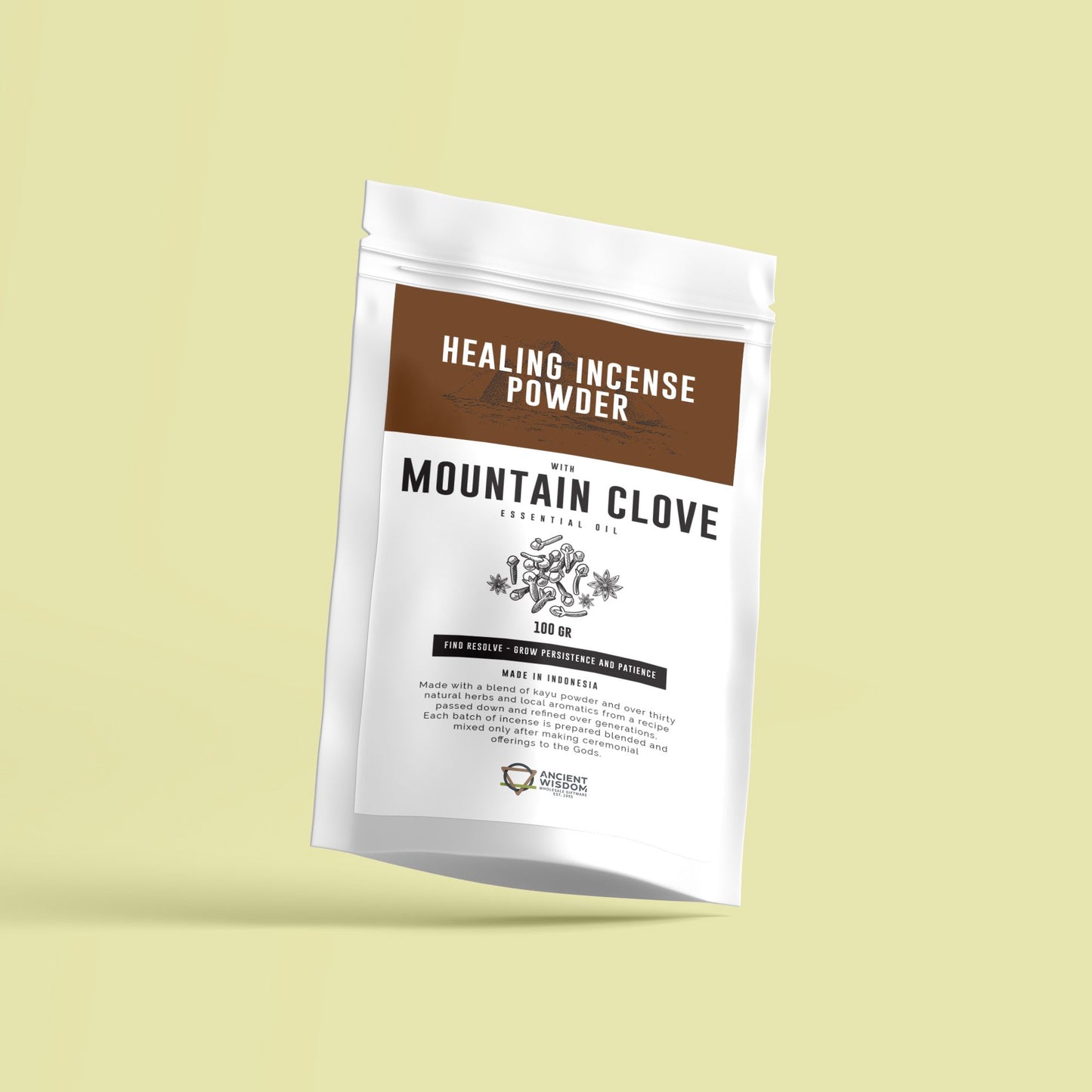 Räucherpulver Bergnelke – 100g für harmonische Räucherrituale