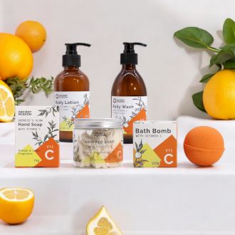 Vitamin C Detox Luxus-Set – 5-teiliges Verwöhnprogramm für Körper & Sinne