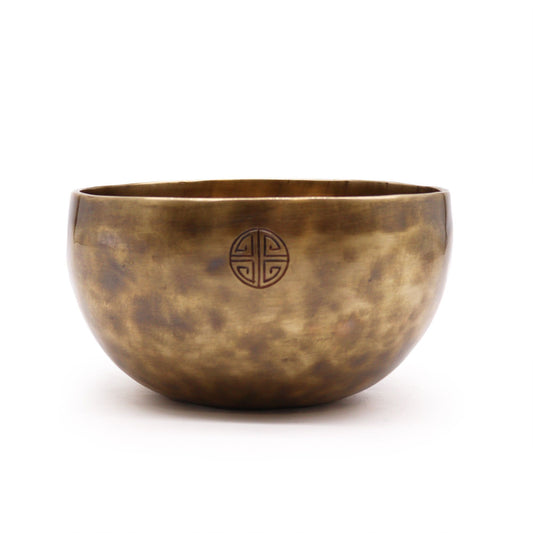 Große Nepalesische Klangschale aus Fünfmetall - 17 cm, ca. 850g